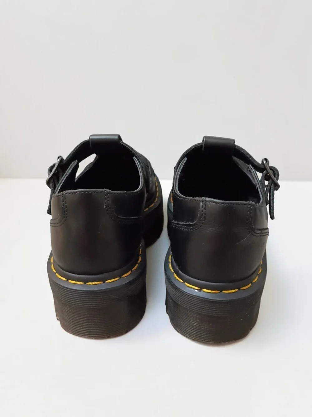 Dr. Martens Bethan Platform Black Leather Mary Janes